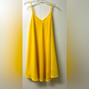 Vibrant Yellow Sleeveless Dress Size XL